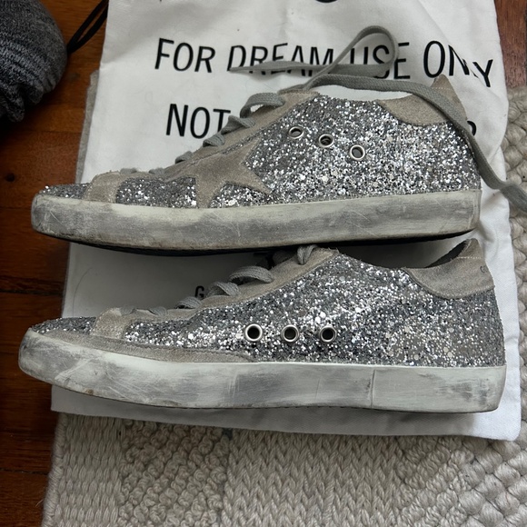 Golden Goose silver glitter sneakers - Picture 4 of 6
